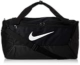 Nike Unisex Brasilia Small Sporttasche, Black/Black/White, 51 x 28 x 28 cm, 41 L