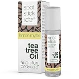 Pickelstift mit Teebaumöl und Lemon Myrtle - 9 ml | Tea Tree Oil Anti Pickel Stift | Auch zur Pflege bei Akne | 100% Vegan | zum Pickel loswerden & nach ausdrück