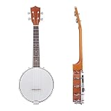 Banjos, Banjo-Ukulele, Reise-Banjo, 4-saitige Konzert-Ukulele, Ahorn-Palisander-Banjoe-Anfänger-Kit, für Anfänger, erwachsene Musik