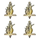 LotCow Weihnachtsstrumpfhalter für Kamin, Kaminsims, 4 Stück