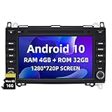 ISUDAR 8 Zoll Android 10 2 din Autoradio für Mercedes Benz Sprinter B200 B Klasse W245 B170 A Klasse W169 mit 8 Core DDR4 GPS Navi 1080P Video Carplay Bluetooth 4G WiFi DSP Support Kamera USB DAB+