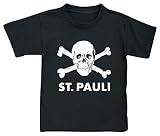 FC St. Pauli Totenkopf T-Shirt schwarz 164