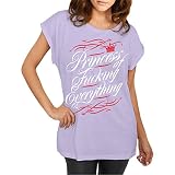 Spaß kostet Longshirt Damen weit geschnitten Princess of Fucking Everything Größe XS - 5XL