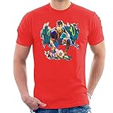 VINTRO Herren T-Shirt Neymar Barcelona FC Original Portrait by Sidney Maurer professionell bedruckt Gr. L,