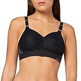 TriAction Damen Gepolstert Sport-BH Hybrid Lite P, Schwarz (Black 04), Gr. 90B