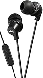 JVC HA-FR15-B-E In-Ear-Kopfhörer mit Fernbedienung/Mikrofon, Schwarz (schwarz)