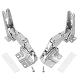 Tür-Scharnier-Set von SPARES2GO für Einbau-Kühlschrank/-Gefrierschrank von Hettich (linke und rechte Scharniere mit Codes: 3306 3702 3307 3703 5.0 41.5)