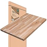 Riverbank Küchenarbeitsplatte aus Wildeiche - 2000x620x 38mm | Stabile Arbeitsplatte für Küche Werkbank & DIY Projekte | Holzplatte Massiv - Auch als Schreibtischplatte & Tischplatte nutzb