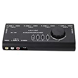 Selector Box, 4 In 1 Out AV Switch Box Multi Display AV Video Switche für Video Ersatz zum Umschalten des Schalters Ob