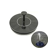 Z&HA Solar Springbrunnen Für Miniteich,Solar Teichpumpe Mit 4 Stützstangen Und 6 Fontänenstile Solarbrunnen Für Außen Garten, Vogelbad, Teich, Pool, R