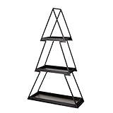 Pureday Weihnachtsdeko - Deko-Regal Tanne - Weihnachtsbaum - Metall - Schwarz - Höhe ca. 68