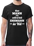 Typisch Männer - Dieser Mann ist der coolste und Beste Ehemann - XL - Schwarz - t Shirts männer grün - L190 - Tshirt Herren und Männer T-S