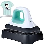 Blzk kleine kompakte Transferpresse, Mini Tragbare Heat Press Machine 18 x9.8 cm Tshirt druckmaschine Easy Press Multifunktionale Heißpresse Maschine (Minzgrün)