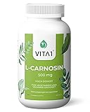 VITA1 L-Carnosin 500mg • 60 Kapseln (Monatspackung) • Glutenfrei, vegan, koscher & halal • Hergestellt in D