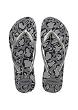 Havaianas Damen Slim Animals Zehentrenner, Grey Aco/Silver Bright, 39/40