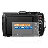 Vaxson 3 Stück Anti Blaulicht Schutzfolie, kompatibel mit OLYMPUS Digital Camera STYLUS TG-3 Tough, Displayschutzfolie TPU Folie Bildschirmschutz [nicht Panzerglas ] N