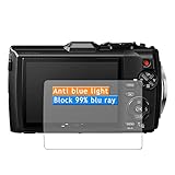 Vaxson 3 Stück Anti Blaulicht Schutzfolie, kompatibel mit OLYMPUS Digital Camera STYLUS TG-3 Tough, Displayschutzfolie TPU Folie Bildschirmschutz [nicht Panzerglas ] N