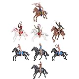 Indiane Figure Reiterspielzeug: 8 Stück Wild West Cowboy Playset für das Schulprojekt Goodie Bag Anschlü