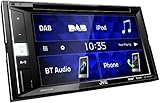 JVC KW-V255DBT DAB+ Multimedia-Autoradio mit 15,7 cm Touchscreen (2-DIN, DVD, Bluetooth Freisprecheinrichtung, Soundprozessor, USB, Android- & Spotify Control) Schw