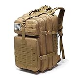 50L/30L Nylon Wasserdicht Trekking Angeln Jagd Tasche Rucksack Outdoor Militär Rucksäcke Taktische Sport Camping Wandern, khaki, L-50L
