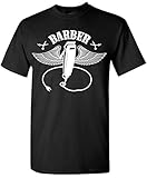 Milky Way Tshirts Männer Der Barbier T-Shirt Barber Hemd Medium Schw