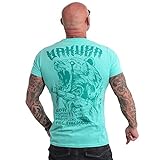 Yakuza Herren Beast V02 T-Shirt, Turquoise, 4XL