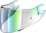 Shark Skwal/Spartan Irid.Metal Light Green Visor Certified for Road U