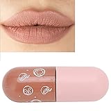 Lipgloss, Mini Kapsellippenstift, Lipgloss Lang Anhaltende Flüssige Lippenstifte, Pigmentierte Lippen Make up Geschenksets für Mädchen und Frauen(01)