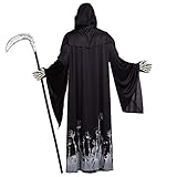 Spooktacular Creations Herren Kostüm Sensenmann - Schwarz - M