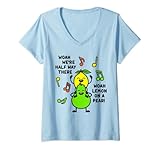 Damen Lemon On A Pear | Funny Foodie Lyric meme tshirt women Lemon T-Shirt mit V