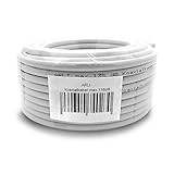 HD Sat Kabel 50 m Koaxialkabel 135 dB Koaxial 5 fach geschirmt Satkabel TV Antennenkabel Koax DVB-S2 DVB-C2 DVB-T2 BK 4K 50m ARLI