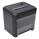 SCDFDJ Bürobedarf Kleine Shredder 4 Cross-Cut-Papier-Ausgang Office Portable Shredder mit 3,5-Liter-Abfallpapierkapazität mit Destroying CD/Kreditkarten, Schw