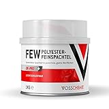 Vosschemie FEW Feinspachtel 1.000g - 2K Polyesterspachtel für die professionelle Anwendung im DIY und Handwerk