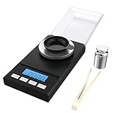 Hom Geek 50g /0,001 g Feinwaage Milligramm Waage, MG Waage, Milligramm Scale, Taschenwaage, Laborwaage mit LCD Display, Briefwaage Professionelle DigitalWaage, Goldwaag