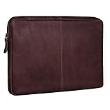 ROYALZ Ledertasche für Acer Aspire Switch 10 E Pro7 inkl. Tastatur Lederhülle Tasche Schutzhülle Schutztasche Cover Sleeve Mappe Folio Vintage Retro Leder dunkel b