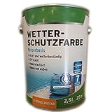 Wilckens Wetterschutzfarbe Wasserbasis UV-stabil Seidenglänzend 3 L Farbwahl, Farbe (RAL):RAL 6002 Laubgrü