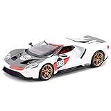 WJSM 1:18 Für F-ord GT Heritage Edition Die Cast Vehicles Collectible Model Car Toys Geschenke Für Kinder Spielzeug