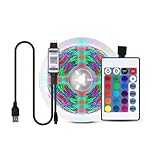 Außenbeleuchtung Bluetooth 1M-5M USB-LED-Streifenlampe 2835SMD RGB-LED-Licht-Band-TV-Blacklight 5V-LED-Streifen-Licht (Color : B)