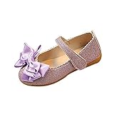 HolAngela Prinzessin Schuhe Mädchen Glitzer Schuhe Kinder Stöckelschuhe Mädchen Pailletten Prinzessin Cosplay Schuhe Partys Hochzeiten Klett Sandalen Elegante Mädchen Schuhe mit Ab