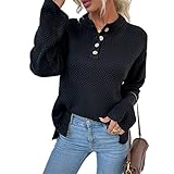 ZYYM Damen Pullover Lässiges Pulli Sweater Lange Ärmel Strickpullover Rundhals Langarm Jumper Tops Damen Winter Elegant Grobstrickpullover Langarm Lose Pulli Oberteile Mode Pullover Strickp