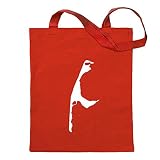 Kiwistar Sylt - Deutschland - Insel Tragetasche Baumwolltasche Stoffbeutel Umhängetasche Langer Henk