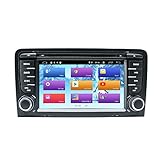 ZLTOOPAI Android 10 Autoradio DVD Player für Audi A3 S3 RS3 Auto Stereo GPS Navigation Audio 7 Zoll IPS Touch Display Multimedia Player Doppel DIN Head Unit Support DSP Bildschirm Spiegel WiFi SWC