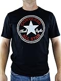 Converse T-Shirt Herren Chuck Patch NOVA Tee 10007887 001 Schwarz, Größe:L