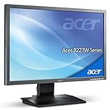 22 inches / 55,90 cm | Acer B223W Monitor | 1680 x 1050 | 2500:1 | 300cd/m2 | 5ms | VGA & DVI | interne Lautsprecher (Generalüberholt)