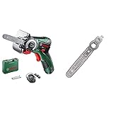 Bosch Akku Säge EasyCut 12 (1 Akku, NanoBlade Technologie, 12 Volt System, im Koffer)+Bosch Sägeblatt Wood Speed 50 (mit NanoBlade Technologie für EasyCut 12, 50, AdvancedCut 18 und AdvancedCut 50)