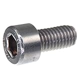 SECCARO Zylinderschraube M5 x 10 mm, Edelstahl V2A VA A2, DIN 912 / ISO 4762, Innensechskant, 20 Stück