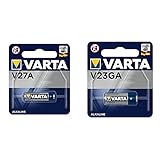 VARTA Batterien Electronics V27A/A/A 1er Pack Alkaline Zelle 1er Pack in Original Blisterverpackung & Batterien Electronics V23GA Alkaline Knopfzelle 1er Pack Knopfzellen in Original Blisterverpackung