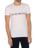 Emporio Armani Underwear Mens Megalogo T-Shirt, White, XXL