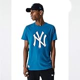 New Era MLB Seasonal Team Logo Tee Neyyan T-Shirt, Linie New York Yankees Herren, Herren, 12485706, Türkis, L