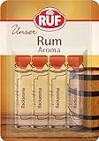 RUF Backaroma Rum zum Aromatisieren von 500g Teig oder 500ml Flüssigkeit, 20er Pack (20 x 4 x 2g Packung)